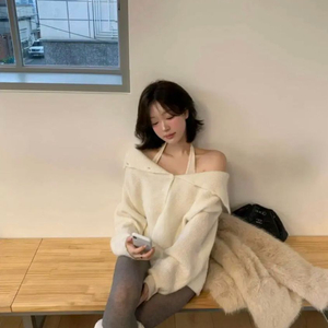 소버샵 모헤어 가디건 아이보리 아이보리 타낫 르플레인 더바넷