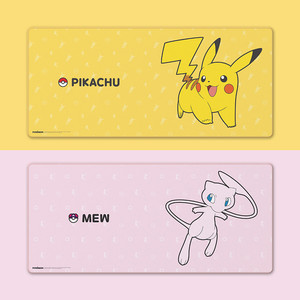 포켓몬스터 유리섬유 게이밍 장패드 대형 마우스패드 책상 매트(뮤)