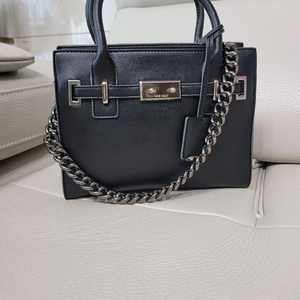 나인웨스트 블랙 사피아노 토트 크로스백