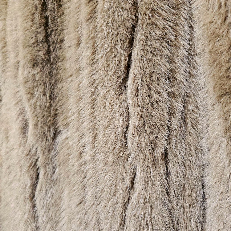 브라운 페이크밍크 퍼 롱코트(미착용)--3