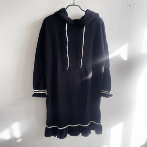 프리) 코인코즈 롱 후드 니트원피스