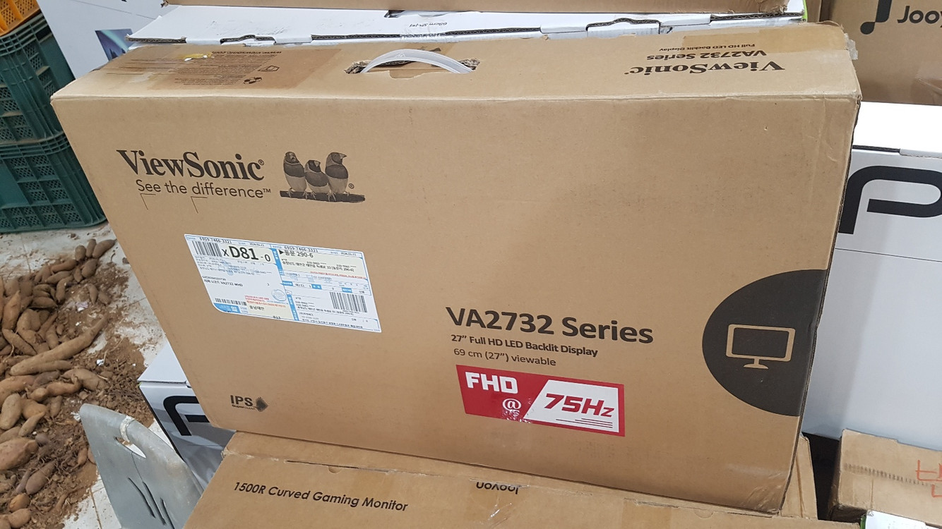 [중고-1개월 보증] 뷰소닉 VA3209U-2K 32인치 모니터 2개일괄--1