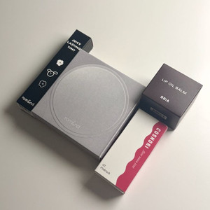 4개 일괄) 롬앤 쿠션/베어그레이프, 코스노리 핑크러쉬, 삐아 립오일밤