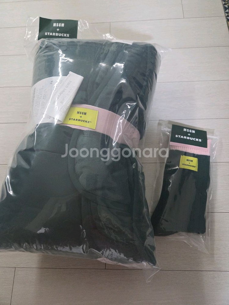MSGMx스타벅스 블랭킷+양말 세트 그린색상(+수령증)--3
