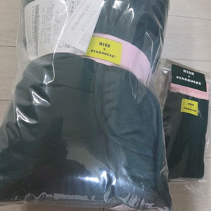 MSGMx스타벅스 블랭킷+양말 세트 그린색상(+수령증)