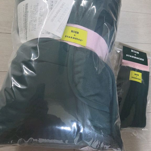 MSGMx스타벅스 블랭킷+양말 세트 그린색상(+수령증)