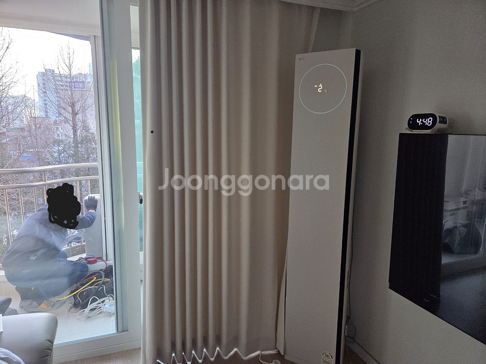 LG 휘센 오브제컬렉션 타워II 2in1 에어컨(FQ17ET1BC2) 중고 판매합니다.(철거 완료)--2