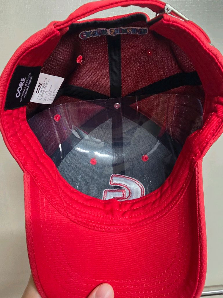 롯데 자이언츠 짱구 콜라보 볼캡 판매합니다.--3