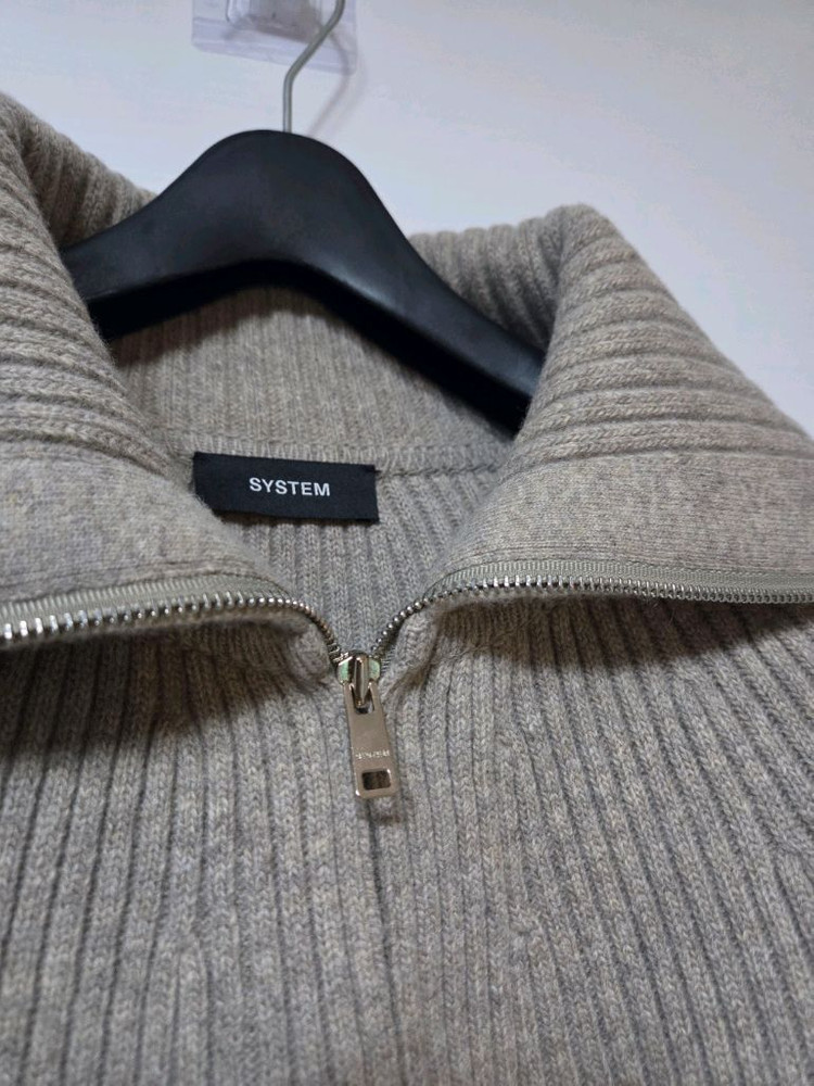 한섬 시스템 25fw 캐시미어 블렌드 집업자켓+팬츠 셋업 55 (새것)--12