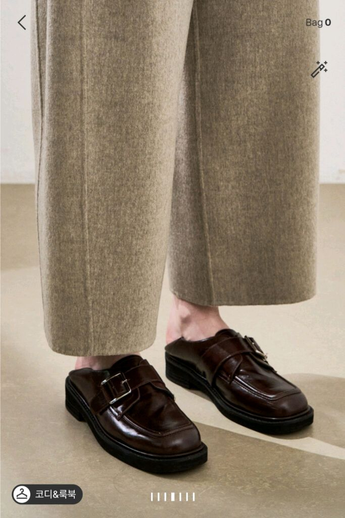 한섬 시스템 25fw 캐시미어 블렌드 집업자켓+팬츠 셋업 55 (새것)--2