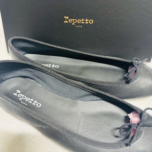 [정품] 레페토 Repetto 블랙 발레리나 플랫 | 38사이즈 | 박스·라벨 풀구성