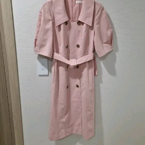 잇미샤 핑크 트렌치 원피스