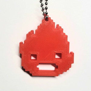 불꽃 8비트 키링 키체인