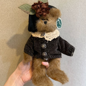 베어링턴베어 빈티지 테디베어 모자 니트