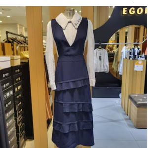 에고이스트 블라우스 레이어드 원피스 55 사이즈 정품