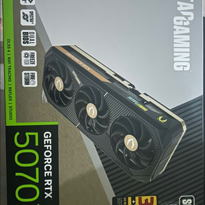 [판매] 조텍 RTX 5070 Ti SOLID OC 16GB (1월 구매 / 풀박스)