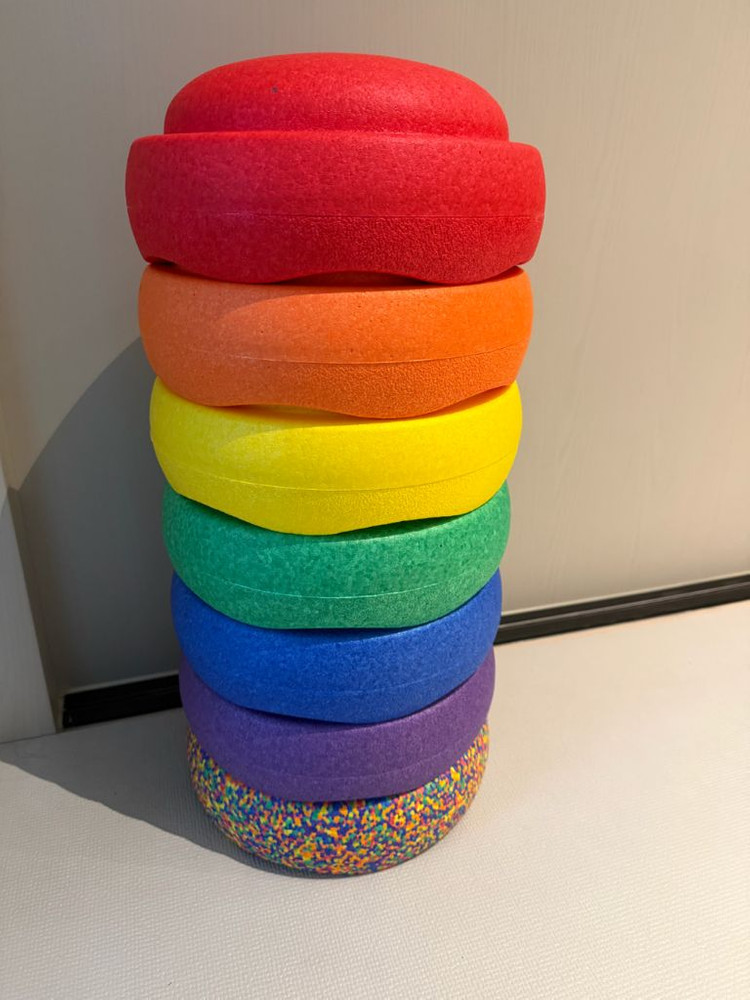 레인보우 밸런스 디딤돌 스태킹 블록 발달감각--1