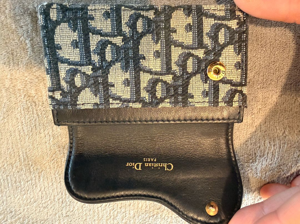 정품 디올 오블리크 새들 여성 카드지갑 팝니다 이미지