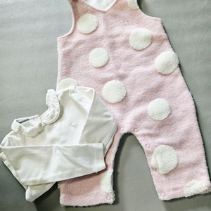 블루독베이비 유아 DOT 폼폼 우주복 SET