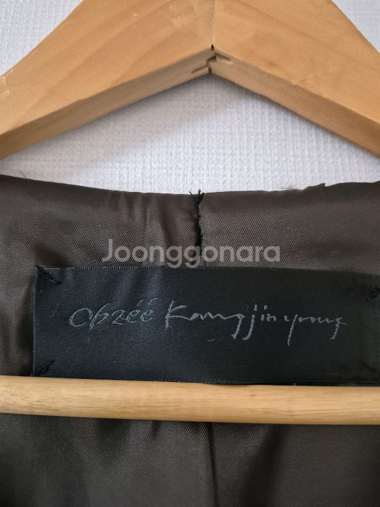 오브제 밍크트리밍 반팔코트(가슴둘레90)--6