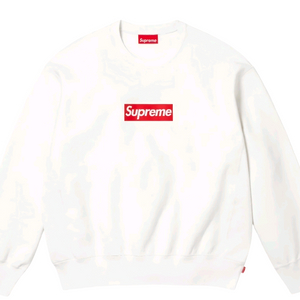 슈프림 워시드 박스로고 크루넥 화이트 XXL 사이즈