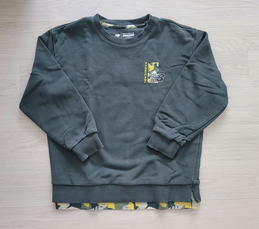 남아130 봄 가을 트레이닝셋업 뉴발란스키즈 맨투맨 티--5