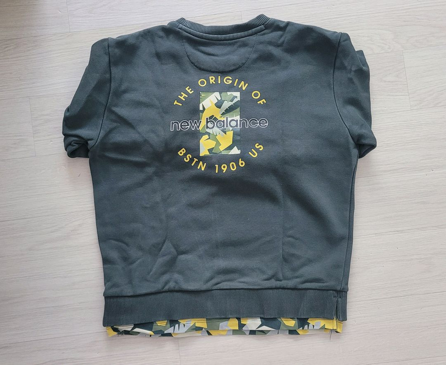 남아130 봄 가을 트레이닝셋업 뉴발란스키즈 맨투맨 티--6