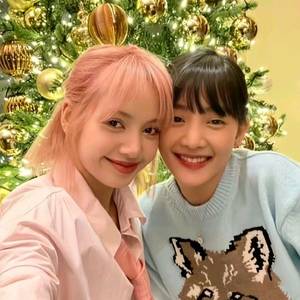 메종키츠네 빅폭스 헤드 여우 100%울 여성 스웨터 니트 아쿠아