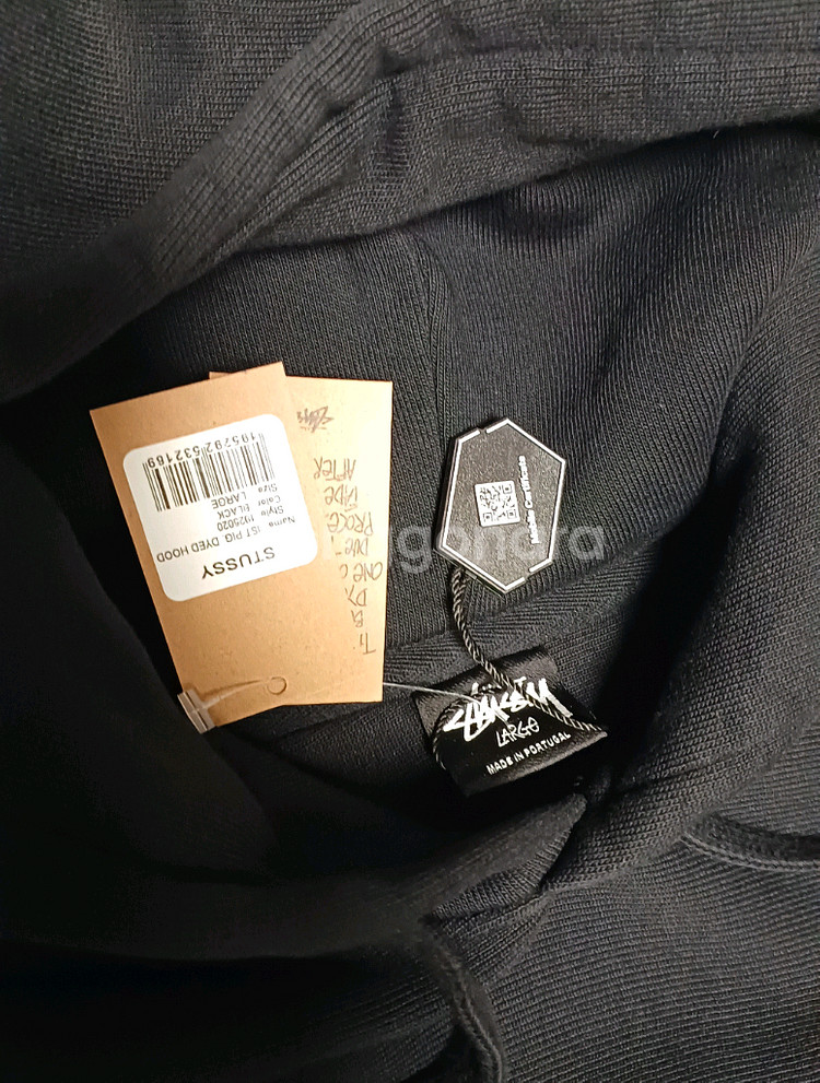 스투시 이스트 피그먼트 후드티 L (새제품)--4