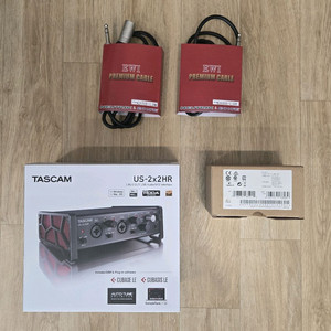 타스캠 TASCAM US-2x2HR 오디오 인터페이스 오인페 DAC