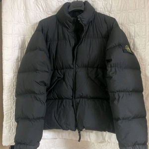 23fw 스톤아일랜드 크링클랩스 패딩(논후드, 블랙, XL) 이미지