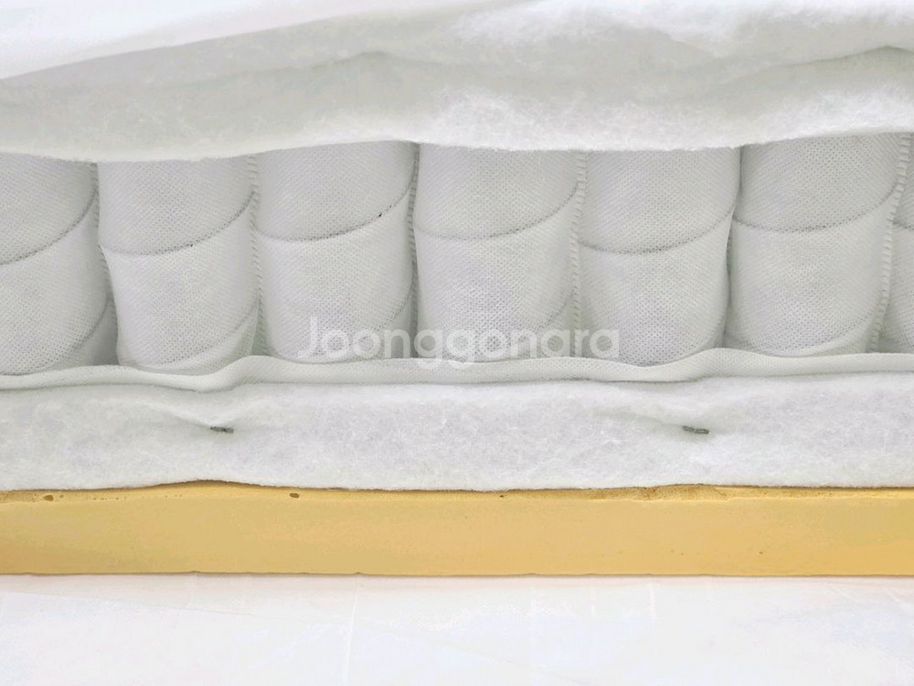 (상태최고) 국산 킹사이즈 침대 프레임 + 매트리스 세트 크림화이트--4