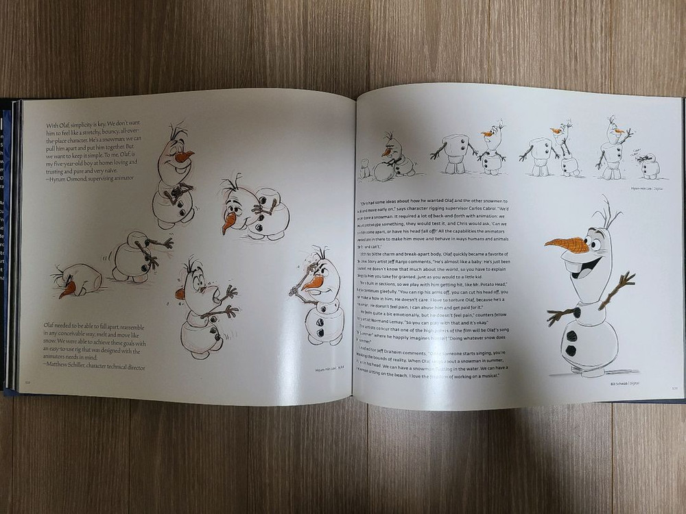 중고 디즈니 겨울왕국 컨셉 아트북--2