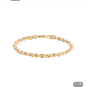 18k 메이비투아 밧줄 로프 팔찌