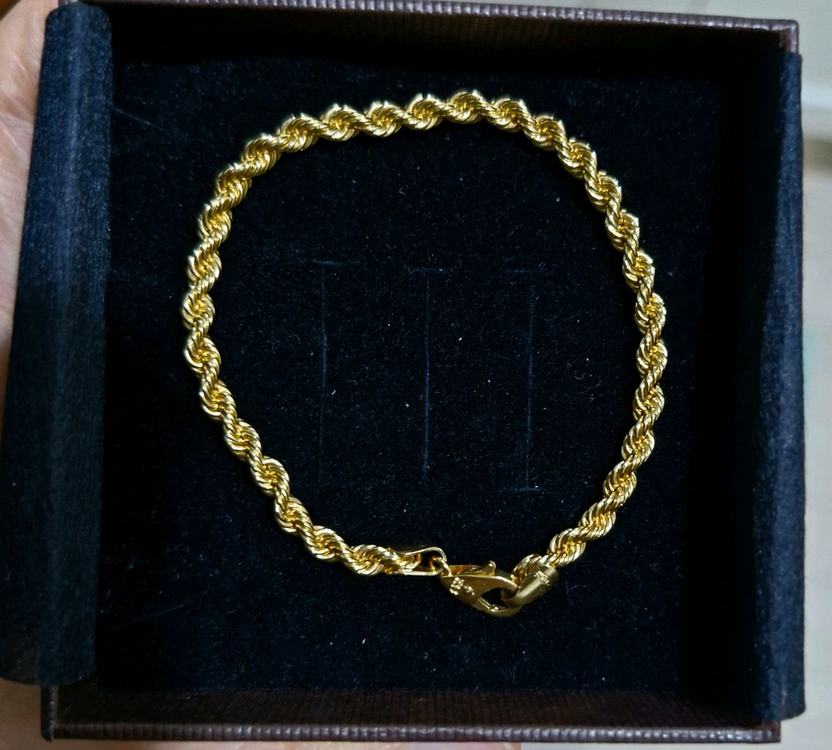 18k 메이비투아 밧줄 로프 팔찌--2