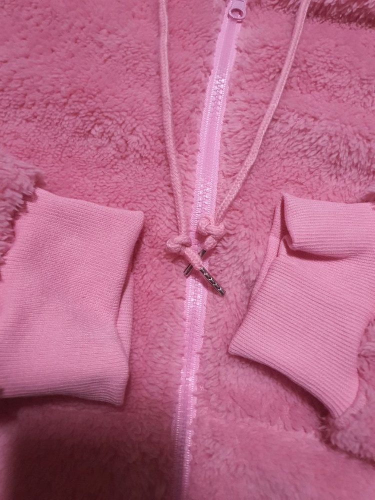 새옷,~88이하/여성 숏기장 오버핏 양털 후리스 뽀글이 후드 자켓 점퍼--1