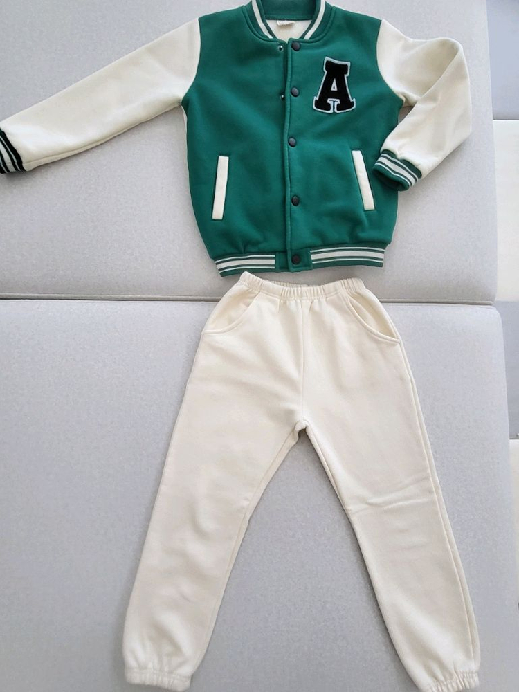 6~7세 야구 잠바 + 골지 바지 일괄--2