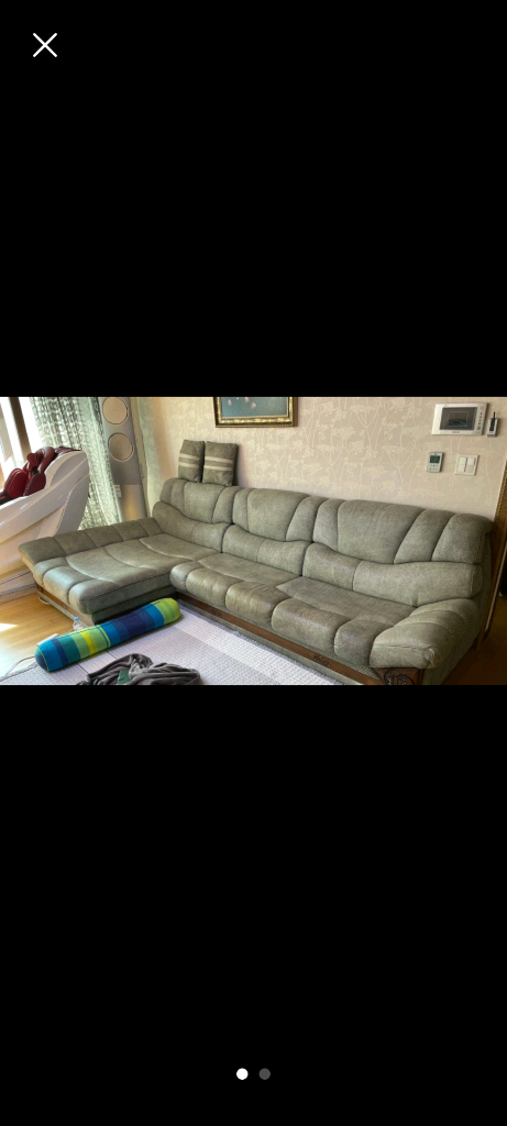 대형 가죽 소파 카우치--0