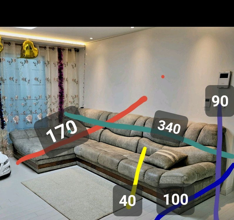 대형 가죽 소파 카우치--1