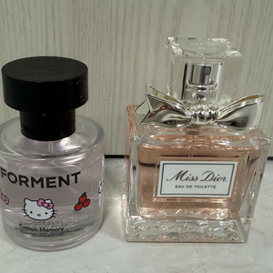 포멘트 헬로키티 헤어퍼퓸 코튼메모리 & 미스 디올 향수 판매합니다. 이미지