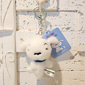 짱구는 못말려 흰둥이 키링 가방고리 인형 강아지 이미지