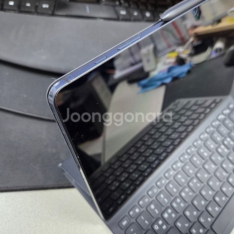 삼성 갤럭시 탭 S7 FE 128G + 정품키보드 케이스(펜 포함) + 블루투스 마우스--4