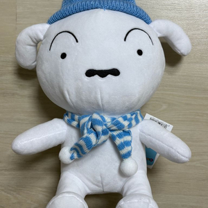 짱구는 못말려 흰둥이 목도리 스카프 모자 중형인형(새상품) 이미지