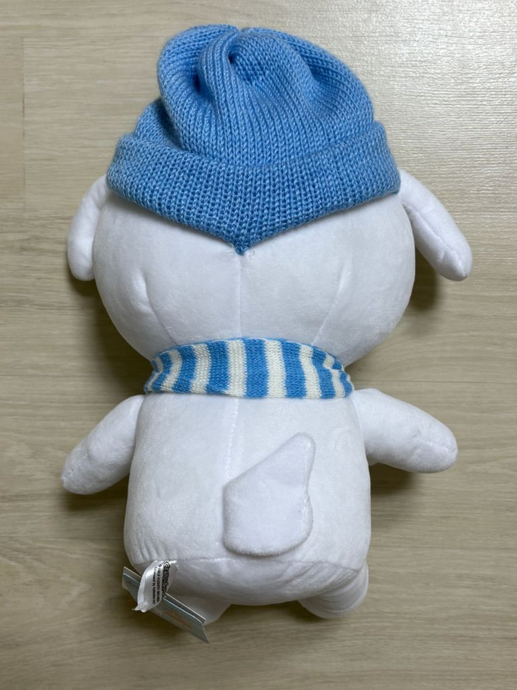 짱구는 못말려 흰둥이 목도리 스카프 모자 중형인형(새상품) 이미지