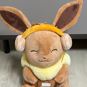 포켓몬스터 정품 헤드셋 중형인형 이브이 새상품