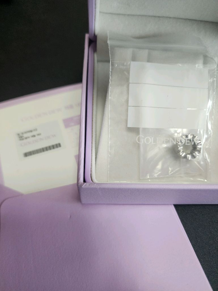 골든듀 듀이터널스2 화골 화이트골드 펜던트(체인제외) 미착용 새상품--4