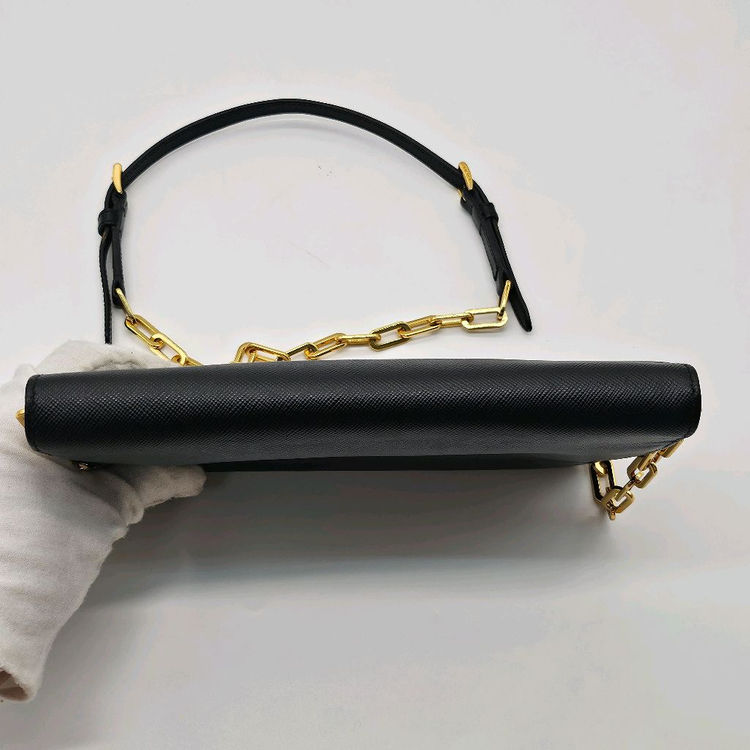 정품 프라다 사피아노 체인 크로스백--6