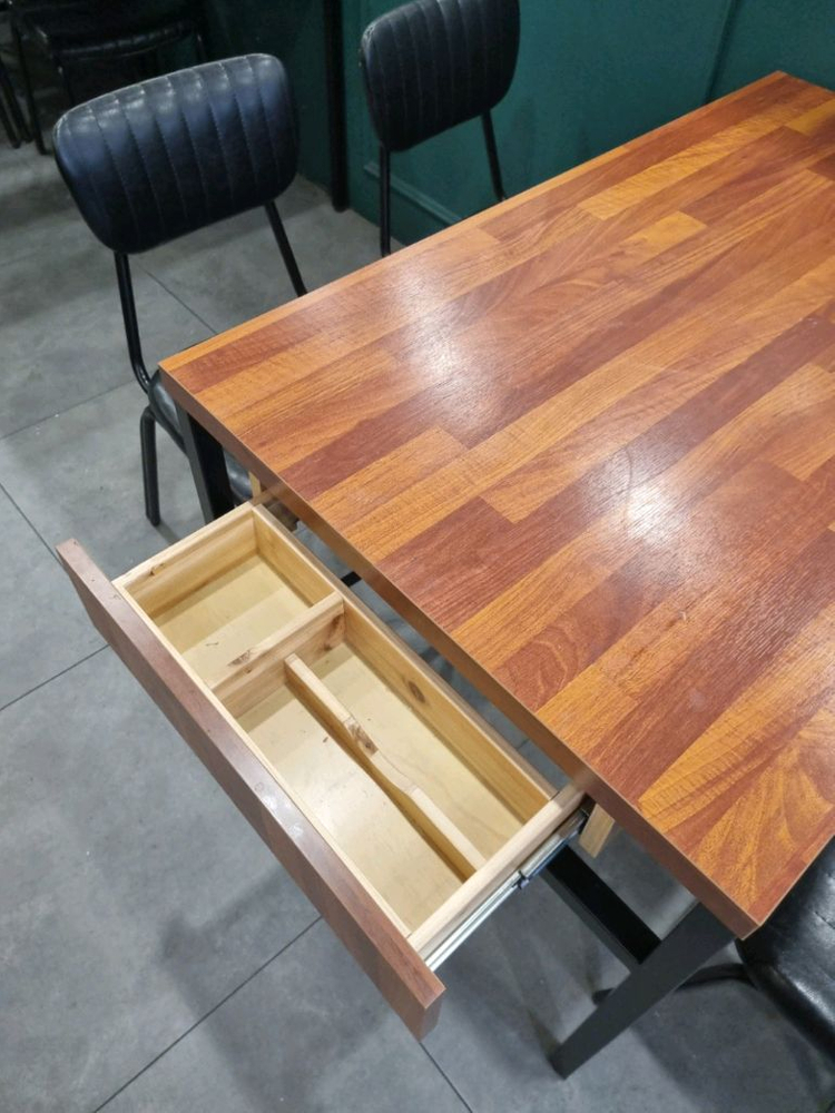 중고 .멀바우테이블 의자세트 이미지