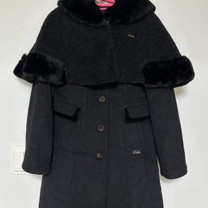 닥스키즈 여아 블랙 코트 150사이즈 케이프 2-3학년 입학코트