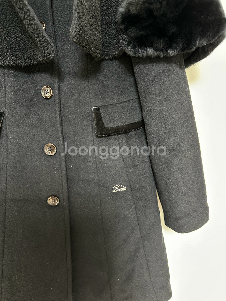 닥스키즈 여아 블랙 코트 150사이즈 케이프 2-3학년 입학코트--2